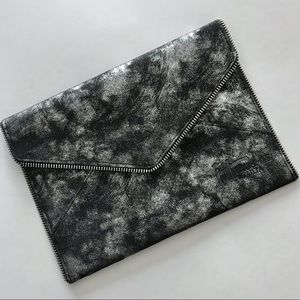 It Cosmetics Black and Silver Makeup Bag Clutch